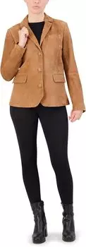 Замшевый пиджак Cole Haan, цвет Hazelnut