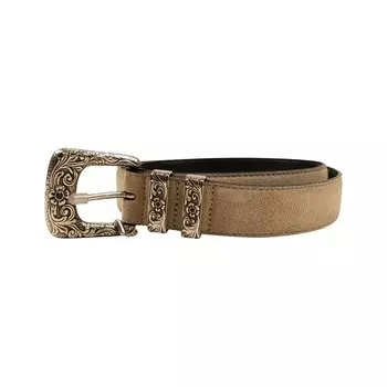 Замшевый ремень Amiri с пряжкой с гравировкой, цвет Бежевый