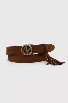 Замшевый ремень ATHELEA BELT Pepe Jeans, коричневый