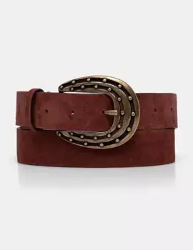 Замшевый ремень Hoss Intropia, красный