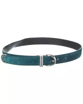 Замшевый ремень KHAITE, синий