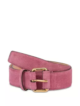 Замшевый ремень Moschino, розовый