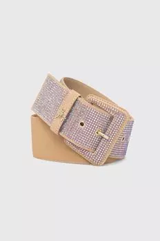 Замшевый ремень Patrizia Pepe, розовый