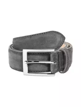Замшевый ремень с пряжкой To Boot New York, антрацит