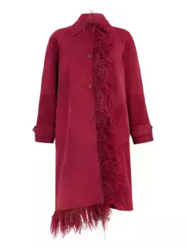 Замшевый тренчкот PAULA, красный