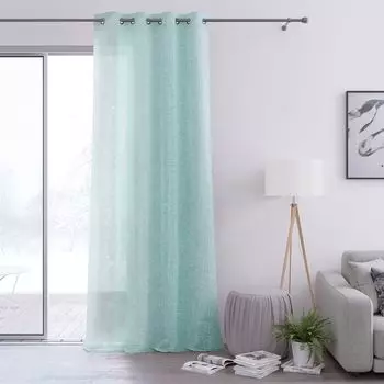 Занавеска ABAKUHAUS «Дерево» в деревенском стиле, «Волшебный розовый цветок», универсальные ленточные шторы для гостиной с петлями и крючками, 280 x 260 см, фиолетовый, пепельно-синий AmeliaHome, светло-синий