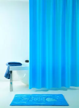 Занавеска для душа allura Grund, синий