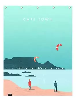 Занавеска для душа Juniqe, бирюзовый