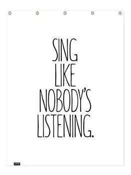 Занавеска для душа Juniqe, черный