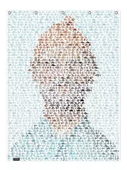 Занавеска для душа Juniqe, цвет blau & braun