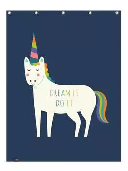 Занавеска для душа Juniqe, цвет blau & bunt