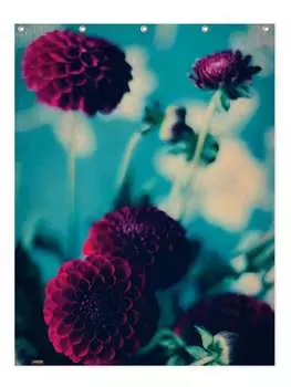 Занавеска для душа Juniqe, цвет blau & cremewei