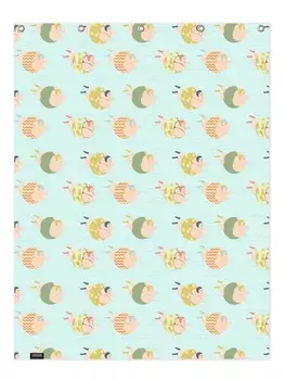 Занавеска для душа Juniqe, цвет blau & gelb