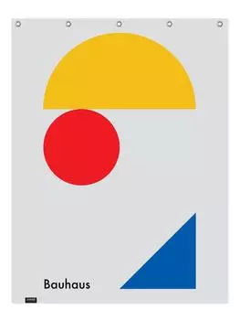 Занавеска для душа Juniqe, цвет blau & gelb