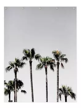 Занавеска для душа Juniqe, цвет blau & grau