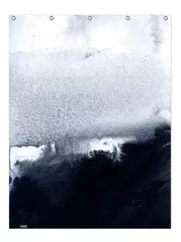 Занавеска для душа Juniqe, цвет blau & grau