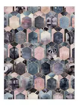 Занавеска для душа Juniqe, цвет blau & grau