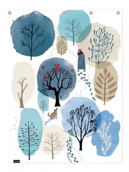 Занавеска для душа Juniqe, цвет blau & grn