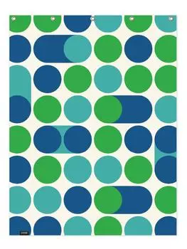 Занавеска для душа Juniqe, цвет blau & grn