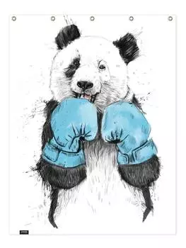 Занавеска для душа Juniqe, цвет blau & schwarz