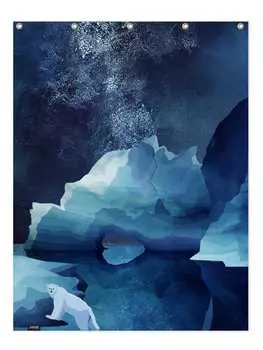 Занавеска для душа Juniqe, цвет blau & trkis