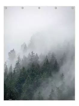 Занавеска для душа Juniqe, цвет blau & wei