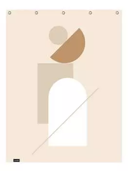 Занавеска для душа Juniqe, цвет braun & cremewei