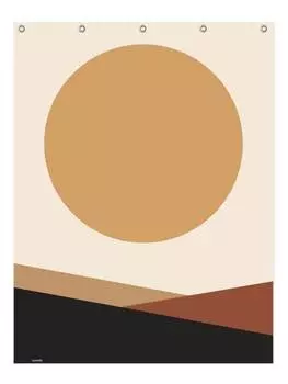 Занавеска для душа Juniqe, цвет braun & cremewei