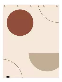 Занавеска для душа Juniqe, цвет braun & cremewei