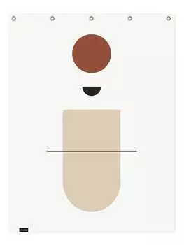 Занавеска для душа Juniqe, цвет braun & cremewei