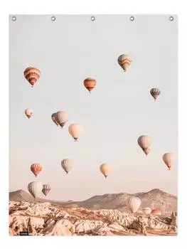 Занавеска для душа Juniqe, цвет braun & cremewei