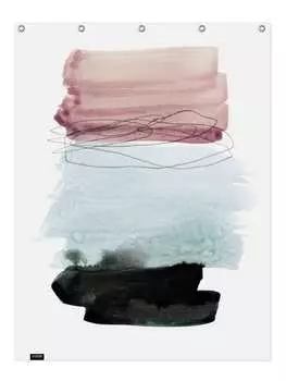 Занавеска для душа Juniqe, цвет braun & grau