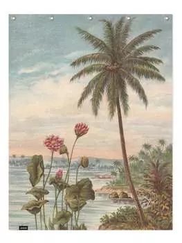 Занавеска для душа Juniqe, цвет braun & grau