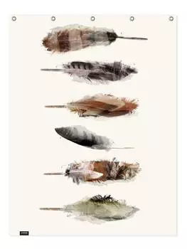 Занавеска для душа Juniqe, цвет braun & schwarz