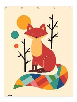 Занавеска для душа Juniqe, цвет bunt & cremewei