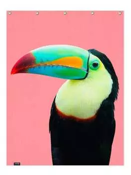 Занавеска для душа Juniqe, цвет bunt & rosa