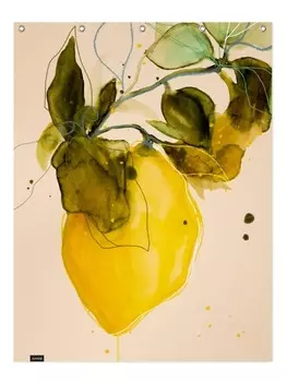 Занавеска для душа Juniqe, цвет cremewei & gelb