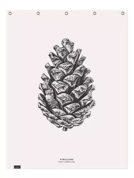 Занавеска для душа Juniqe, цвет cremewei & grau