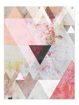 Занавеска для душа Juniqe, цвет cremewei & rosa