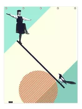 Занавеска для душа Juniqe, цвет gelb & grn