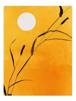 Занавеска для душа Juniqe, цвет gelb & orange