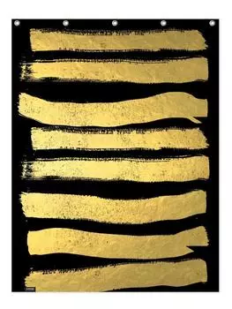 Занавеска для душа Juniqe, цвет gelb & schwarz