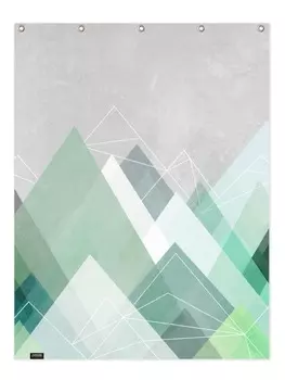 Занавеска для душа Juniqe, цвет grau & grn