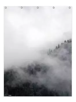 Занавеска для душа Juniqe, цвет grau & schwarz