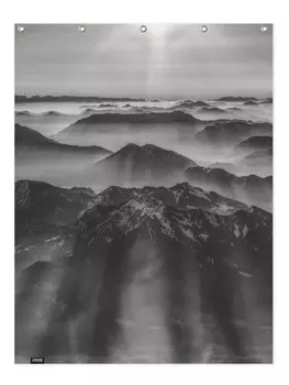 Занавеска для душа Juniqe, цвет grau & schwarz