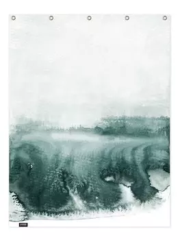 Занавеска для душа Juniqe, цвет grau & trkis