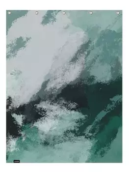 Занавеска для душа Juniqe, цвет grn & trkis