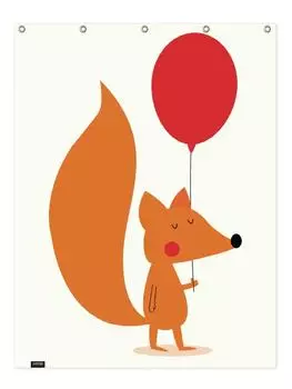 Занавеска для душа Juniqe, цвет orange & rot