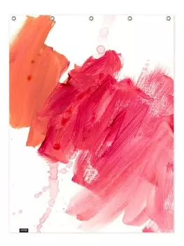 Занавеска для душа Juniqe, цвет rosa & rot