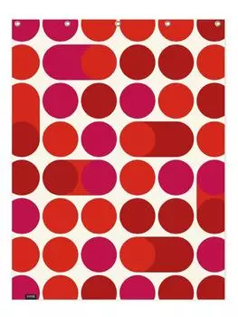 Занавеска для душа Juniqe, цвет rosa & rot